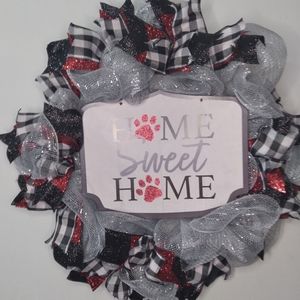 Handmade pet home wreath